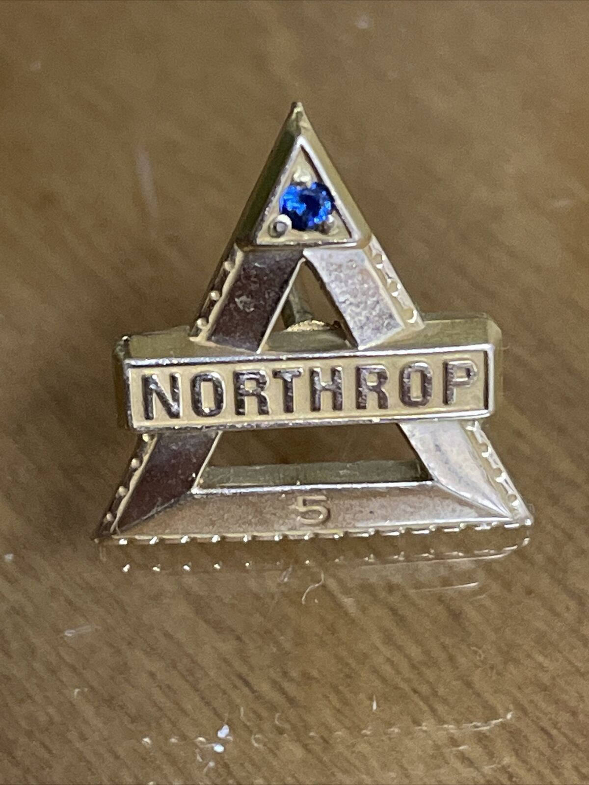 Vintage Northrop Aerospace 5 Year Gold Service Pin 1/10k DBL