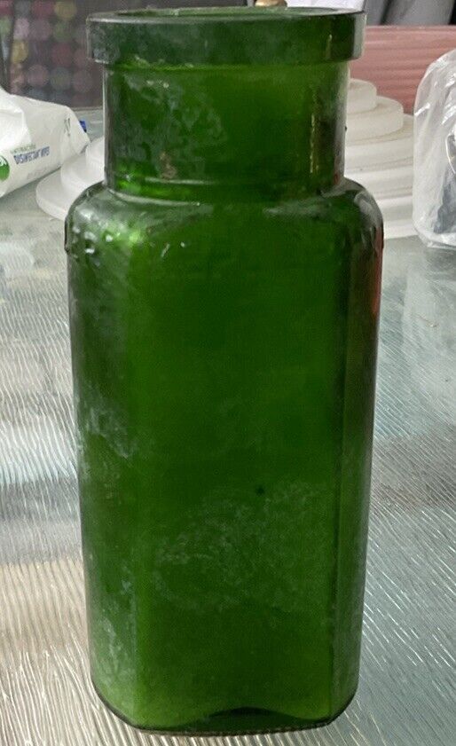 RARE Vintage Green Glass Bottle Kepler