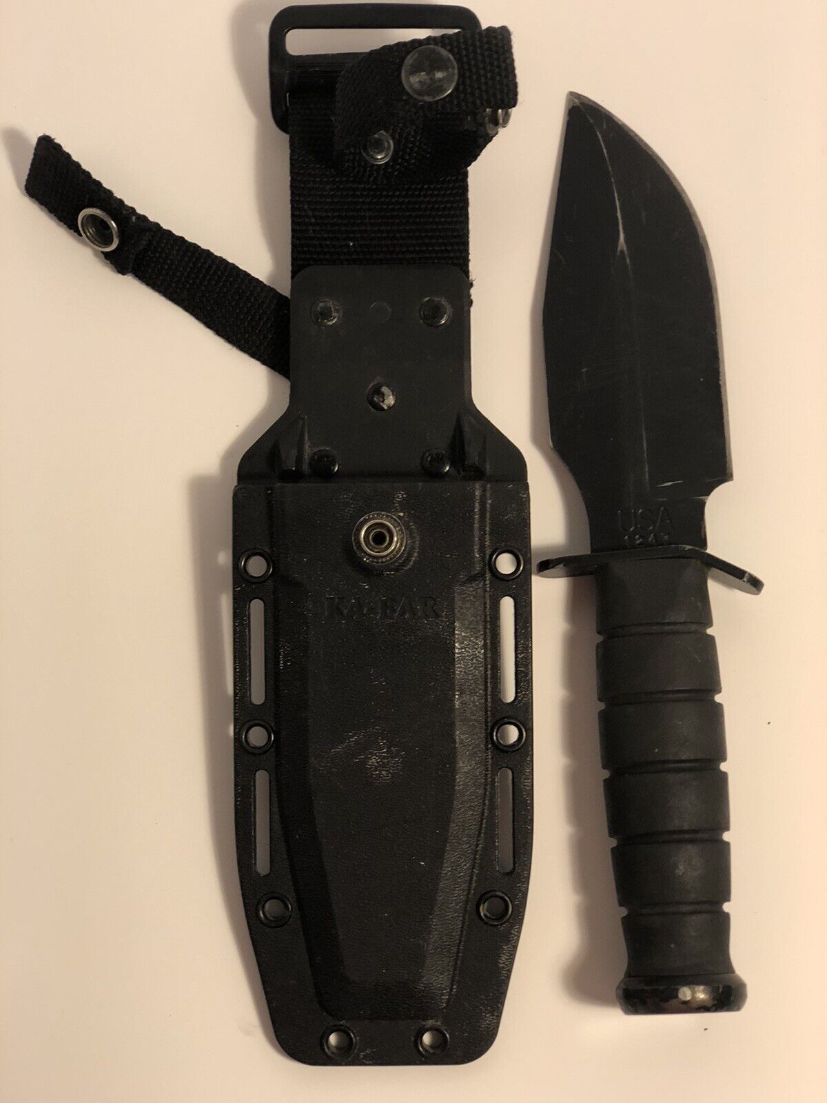 KABAR Warthog 1247 Fixed Blade Knife W/Sheath USA