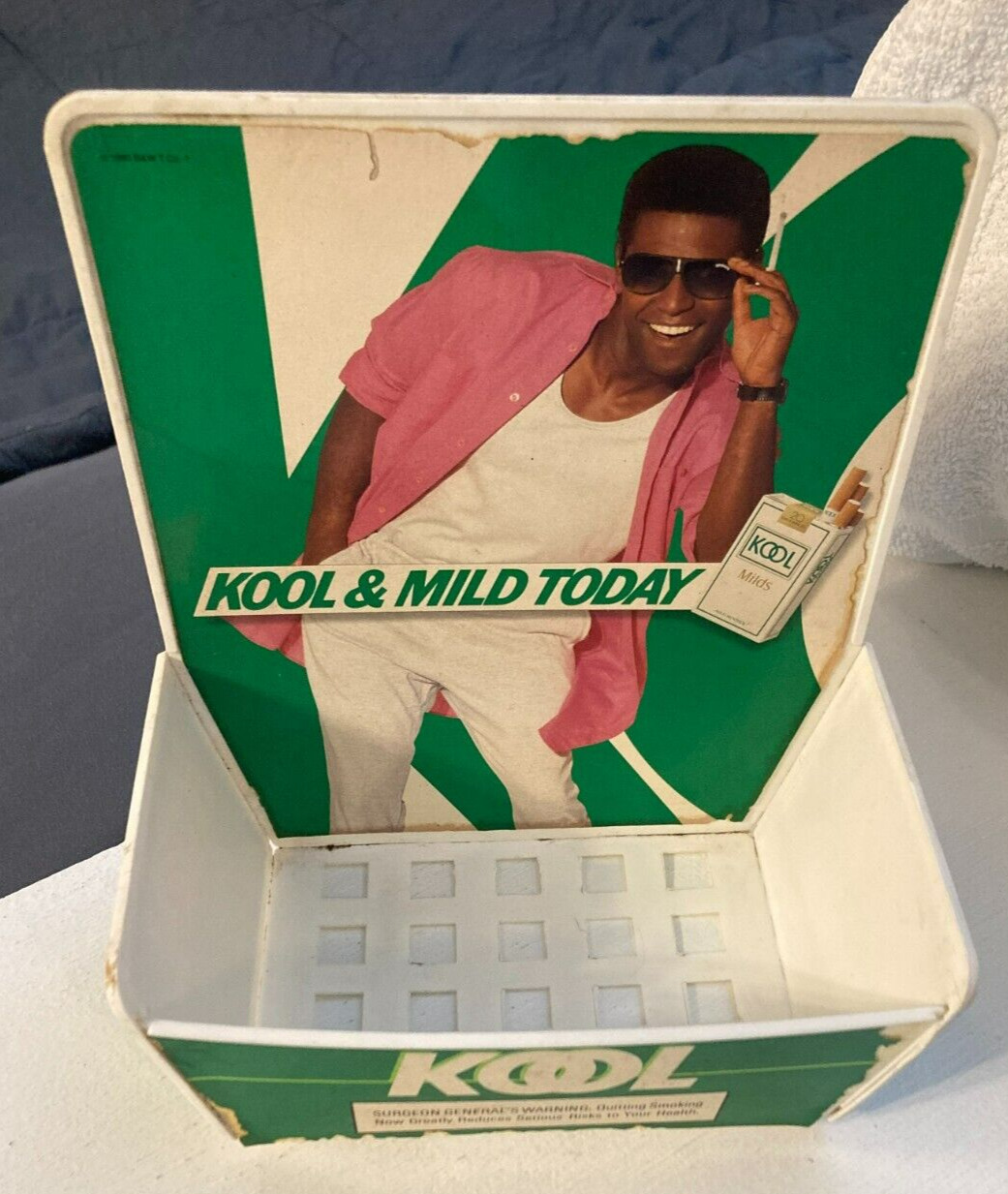 Vintage K00L Cigarette Advertising Tobacco Match Holder Sign DISPLAY KOOL MILDS