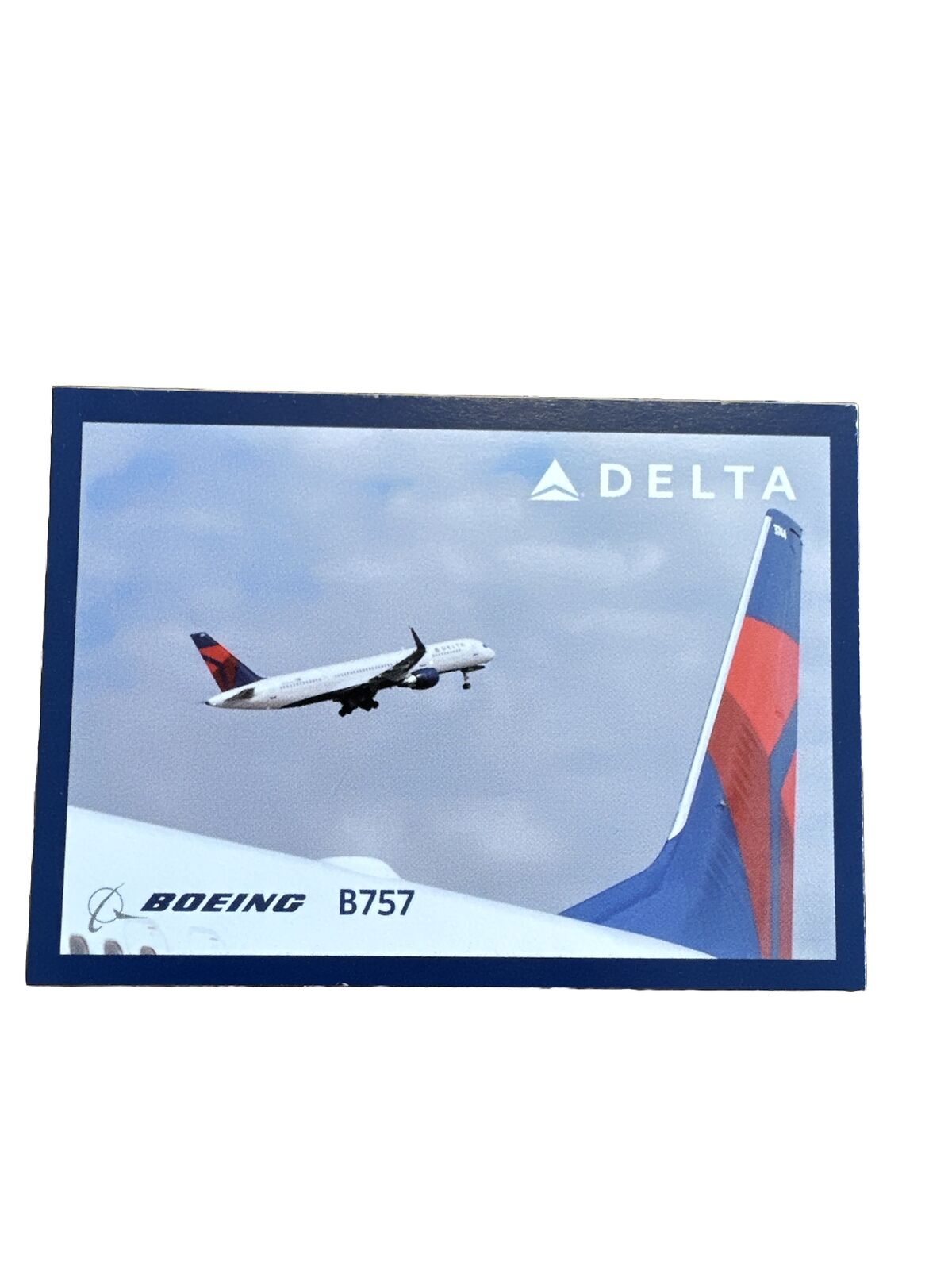 Delta Airline Aircraft Trading Card