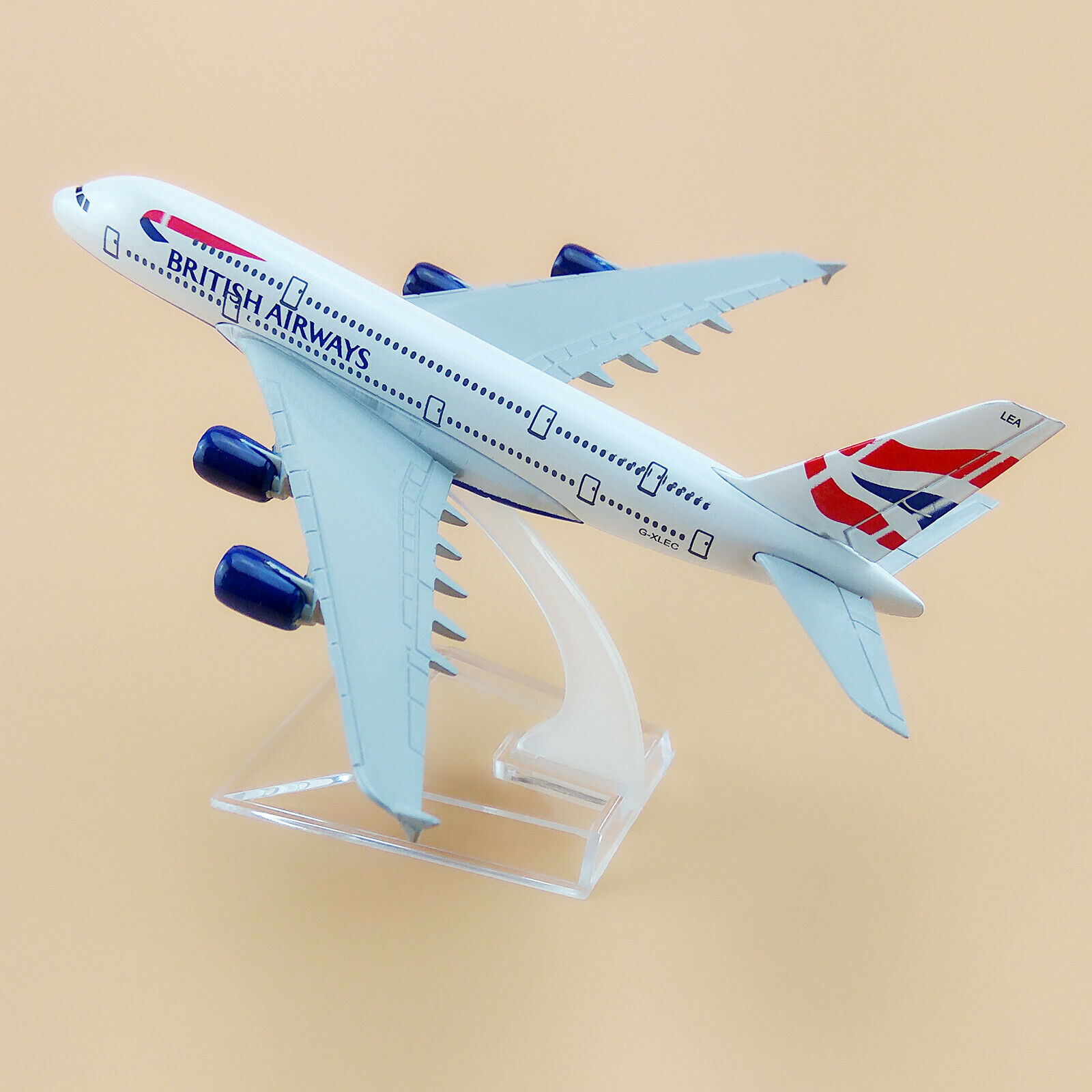 British Airways Airbus A380 Airlines Airplane Model Plane Metal Aircraft 16cm