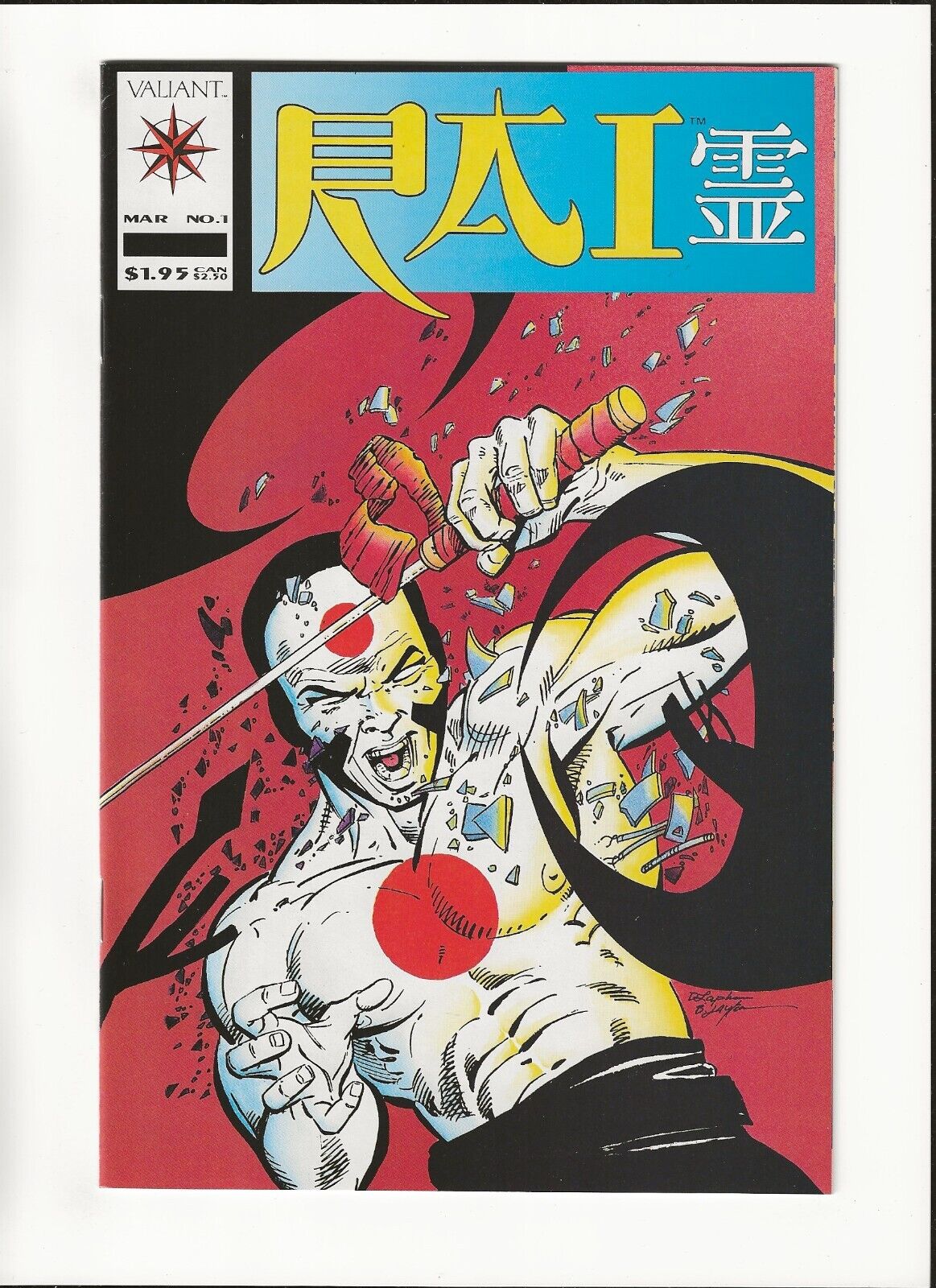 Rai #1 Future Force Bob Layton Cover Art Valiant High Grade 1992