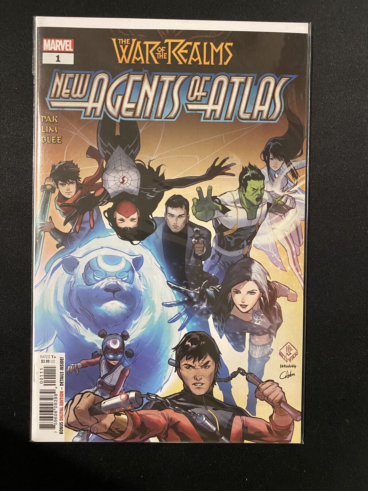 WAR OF THE REALMS NEW AGENTS OF ATLAS #1 (MARVEL 2019) 1ST LUNA SNOW, WAVE, AERO