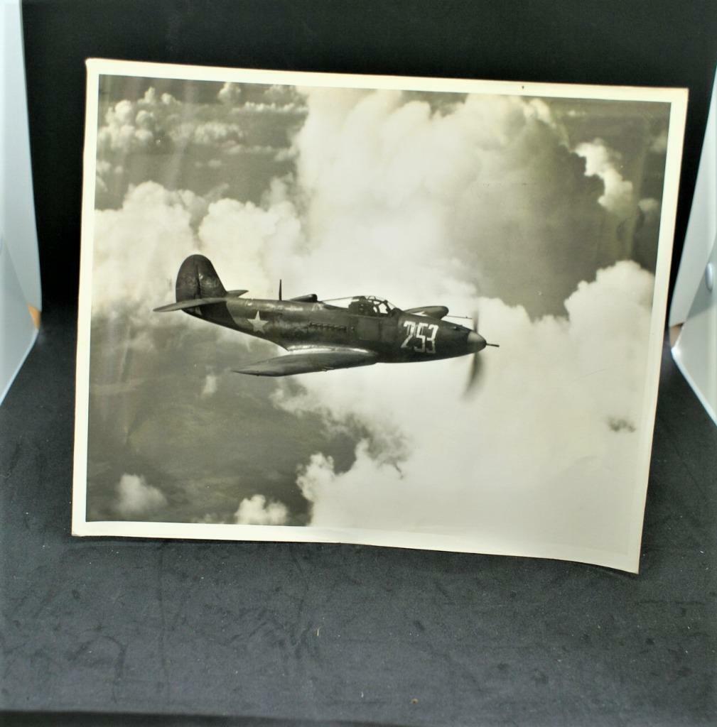 WW II Photo of Bell Aircraft Plane / Information on Back of Photo