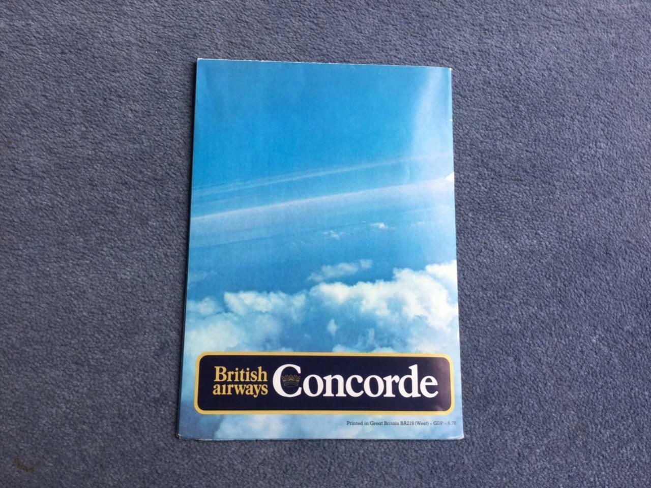 British Airways Concorde Publicity Brochure Rare Early 1970\'s 3