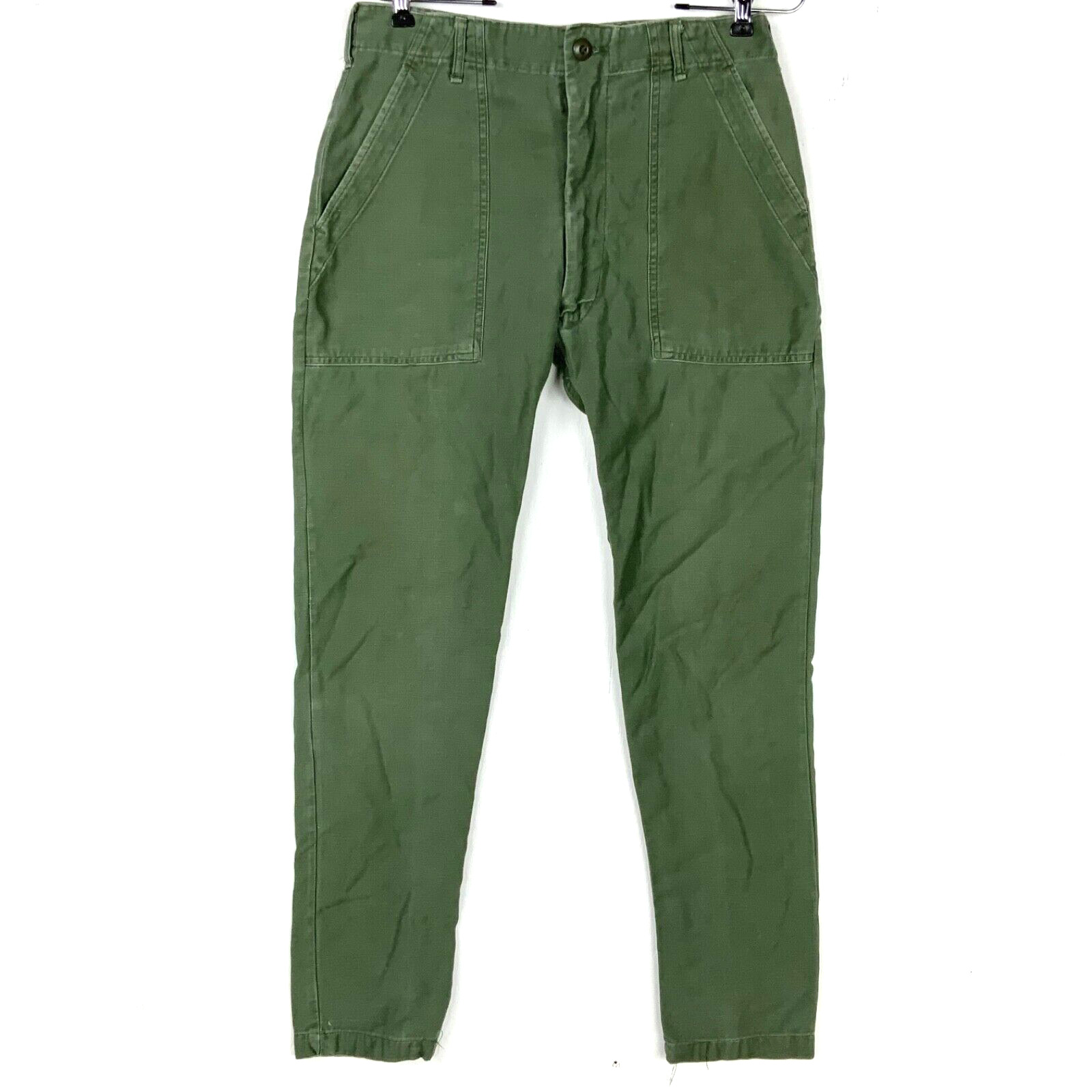 Vintage Military Og-107 Trousers Size 32 x 31 Green Vietnam Era 1969