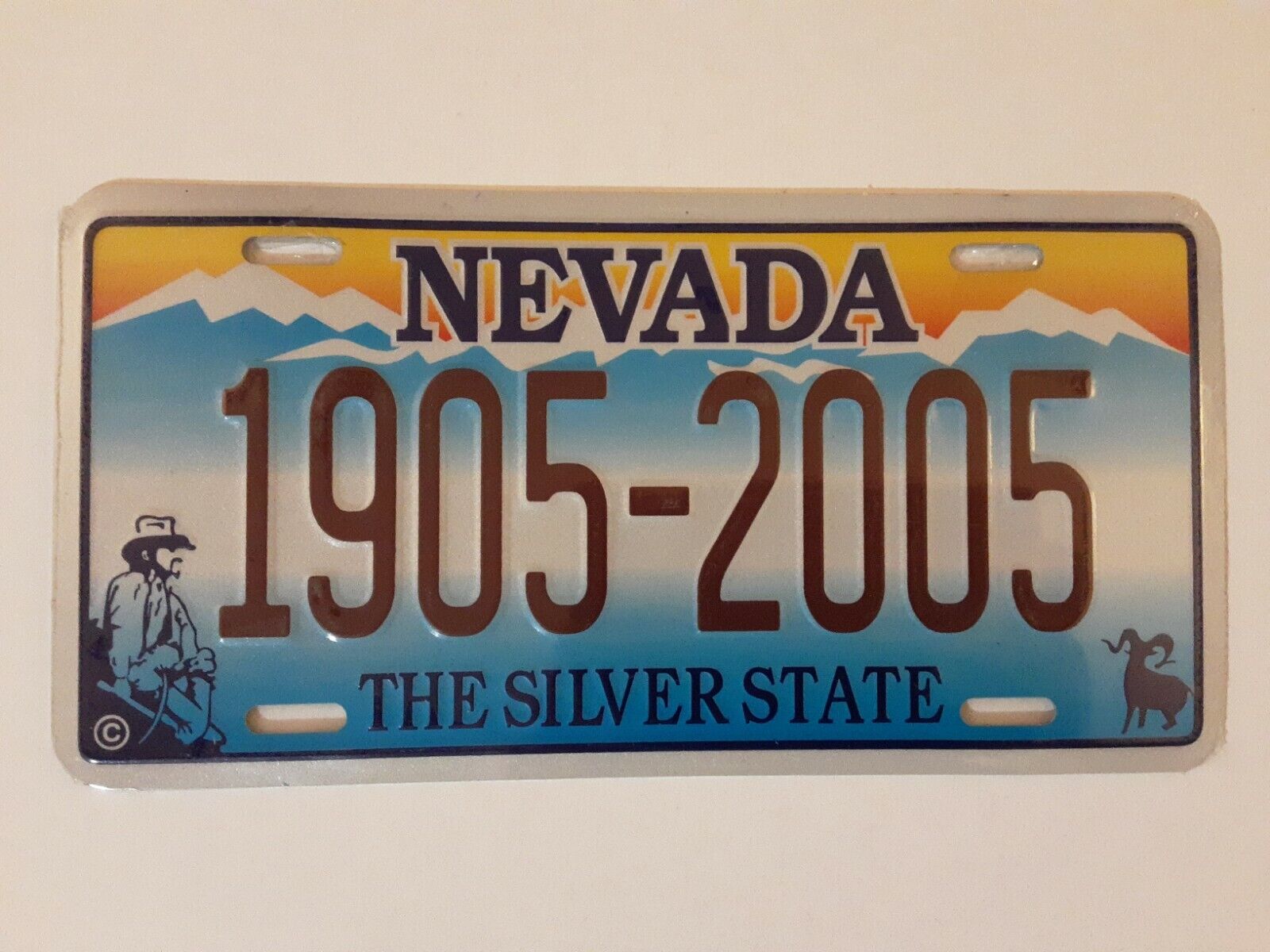 Las Vegas Nevada State Background Novelty License Plate \