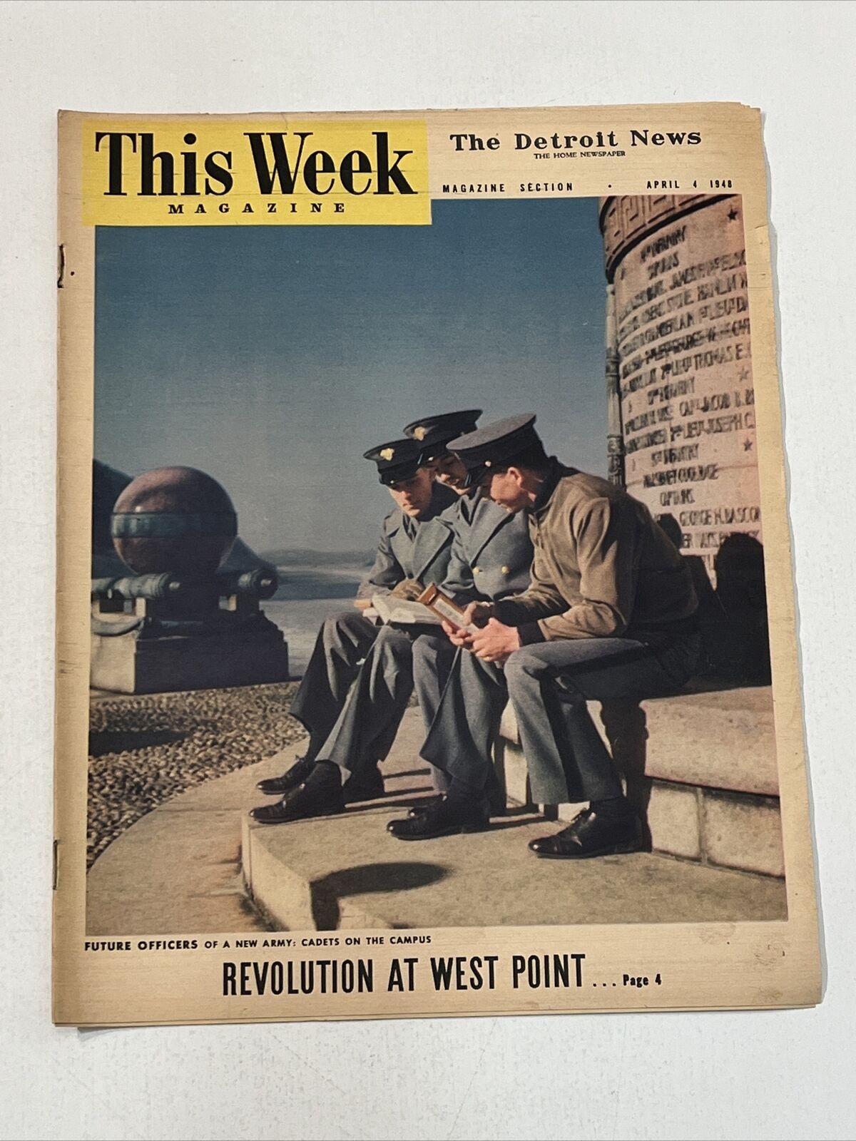 This Week Magazine The Detroit News April 4, 1948 Revolution at West Point