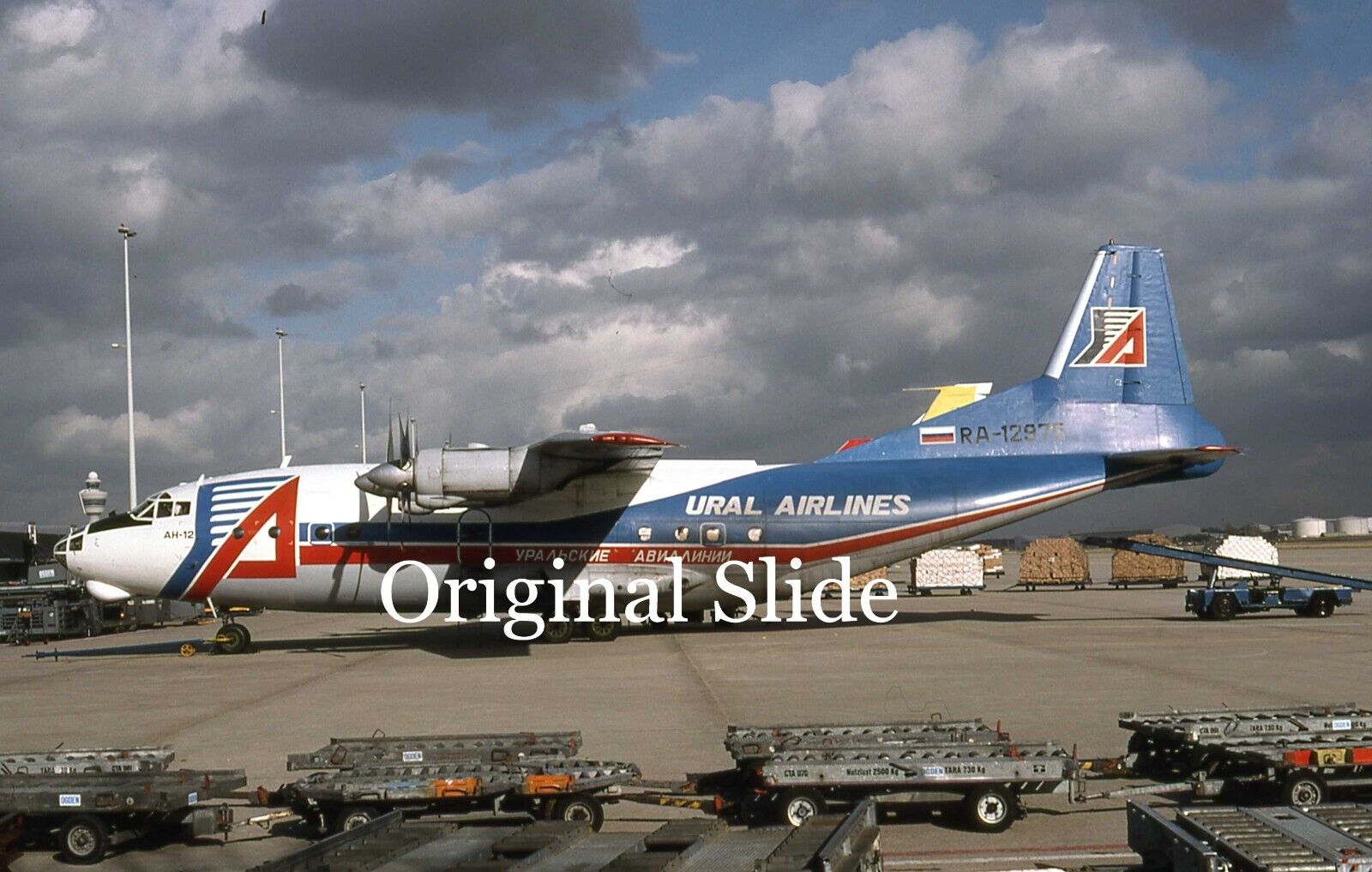 Aircraft Slide -Ural Airlines AN-12 RA-12975 @ AMSTERDAM  (D153)