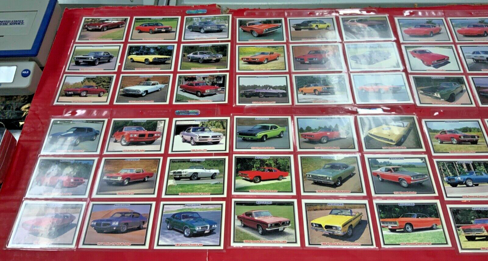 1992 Collect-A-Card Corp. Muscle Cars Card Set of 140