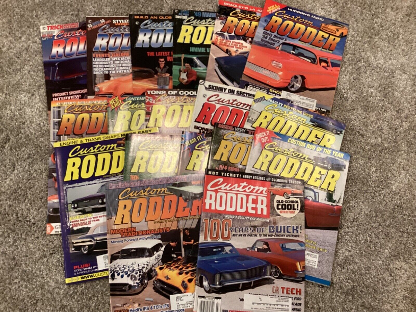 18 Magazine Lot - Custom Rodder Magazine - 2000,2001,2002,2003 - Ads/Pictures