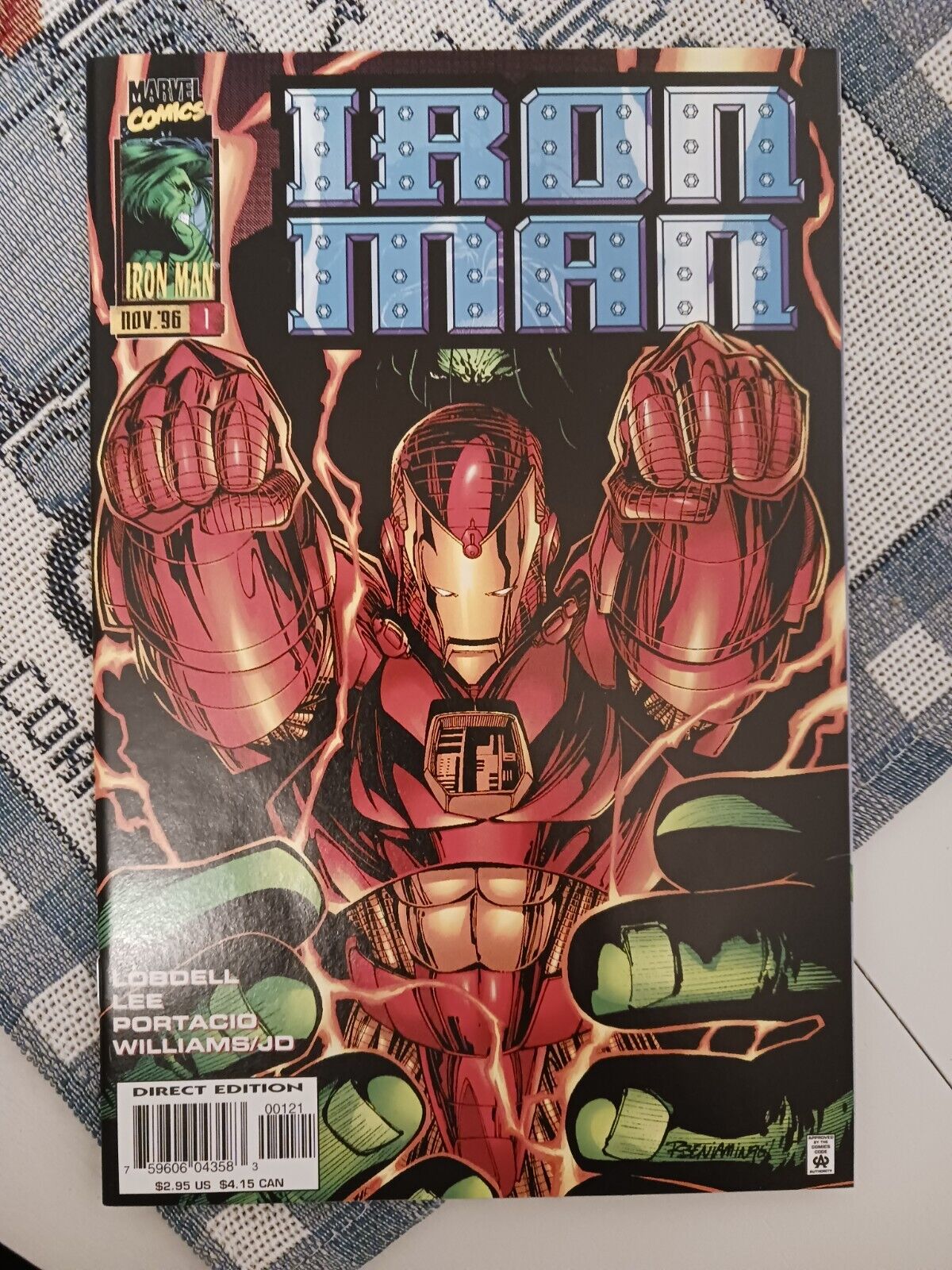 Iron Man #1 (Marvel, November 1996) ALTERNATE Cover Near Mint/MT Heroes Reborn
