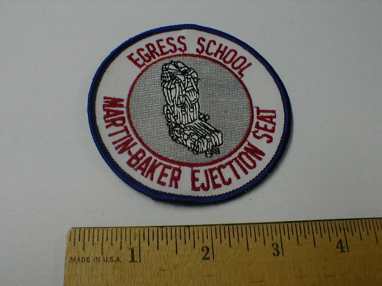 Egress School Martin-Baker Airplane Jet Ejection seat jacket hat patch NOS New