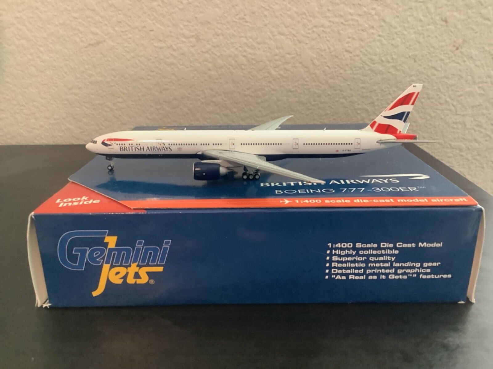 British Airways 777-300  G-STBG  1/400 Gemini Jets
