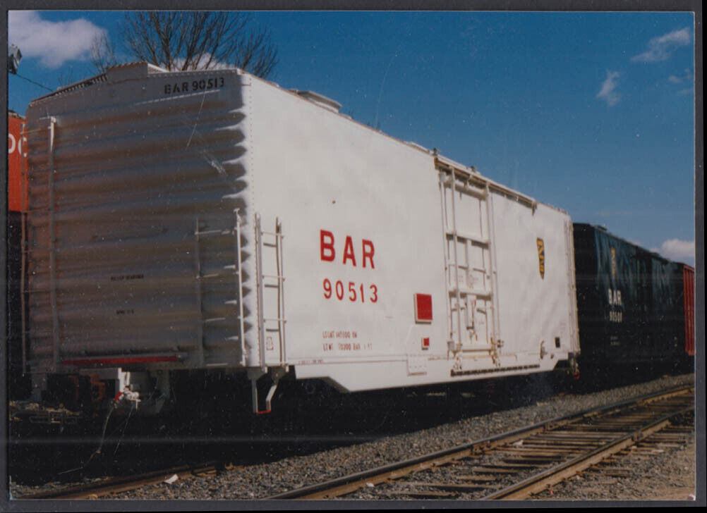 BAR Bangor & Aroostook RR steel box car #90513 color photo
