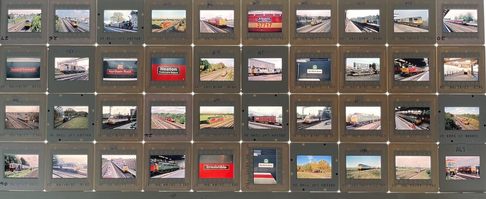 Original 35mm Train Slides X 40 High Quality Mixed Lot (T23)
