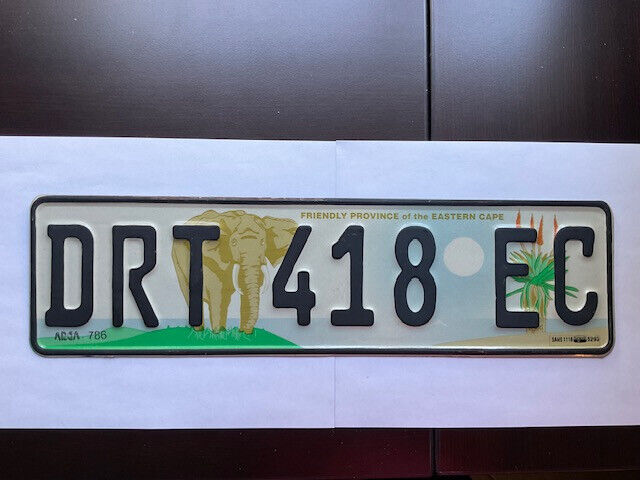 License Plates South Africa Eastern Cape, Graphic