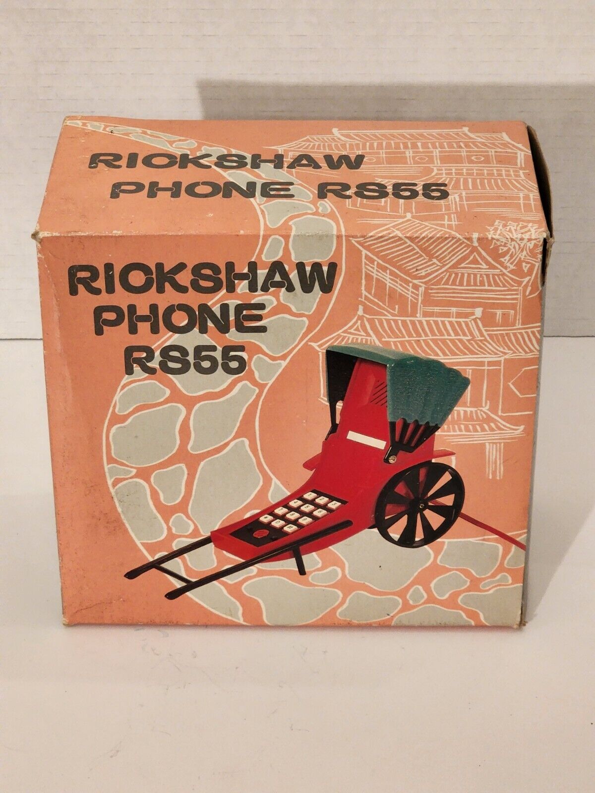 #R855 BRAND NEW RARE IN THE BOX  VINTAGE RICKSHAW PHONE.  ONLY 1 ON EBAY. IBIN