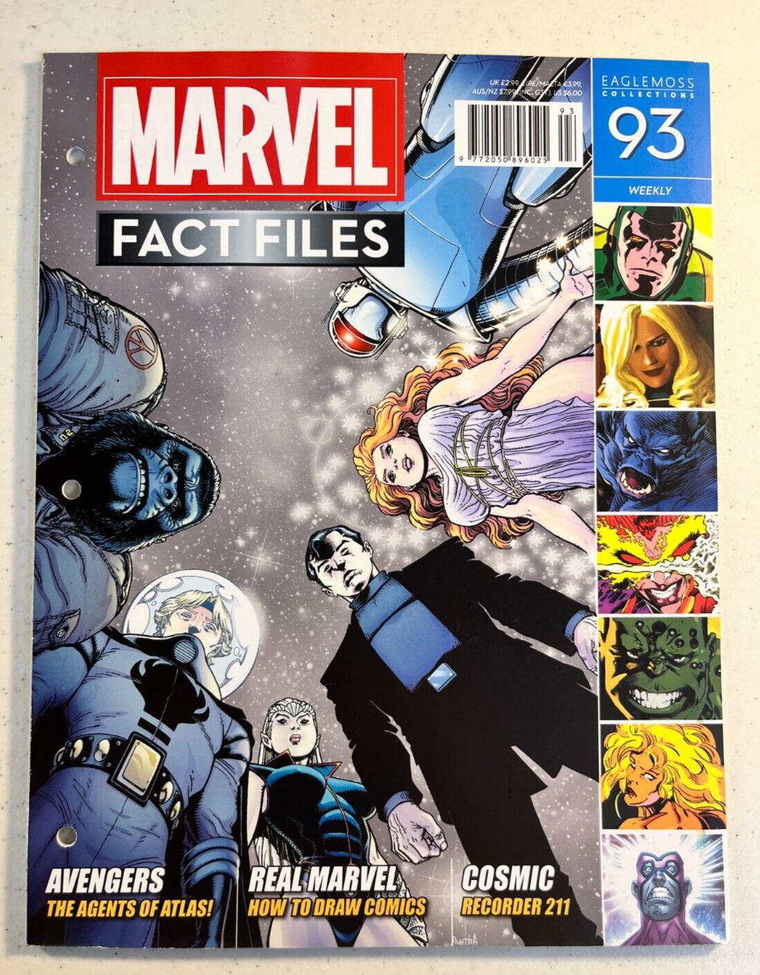 Marvel Fact Files 93 Agents of Atlas Hulk Eaglemoss Spider-man Avengers 1 Packet