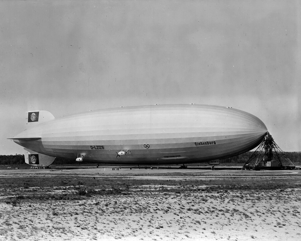 New 8x10 Photo: German Zeppelin LZ 129 Hindenburg, Rigid Airship at Lakehurst