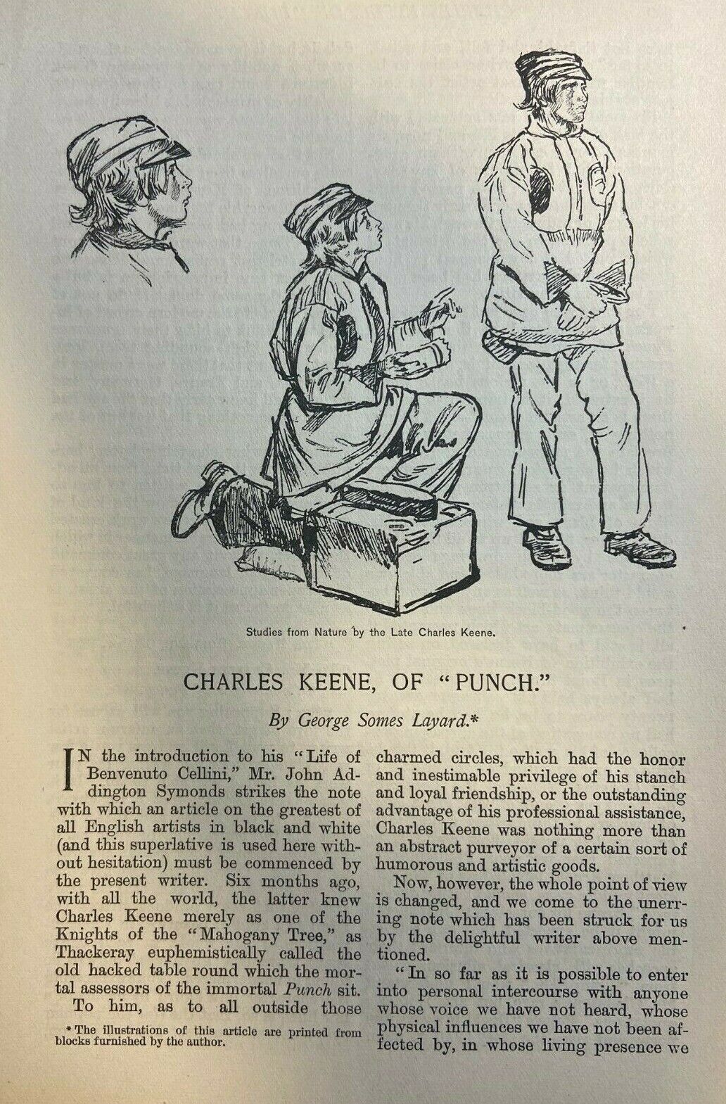 1892 Artist Charles Keene of Punch illustrated