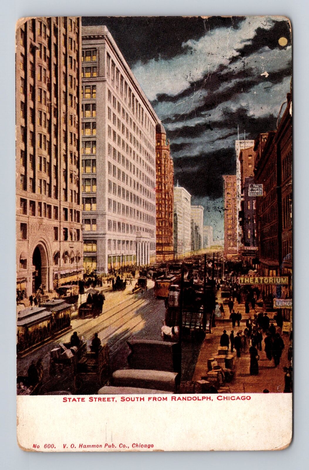 Chicago IL-Illinois, State Street, Advertisement, Vintage c1909 Postcard