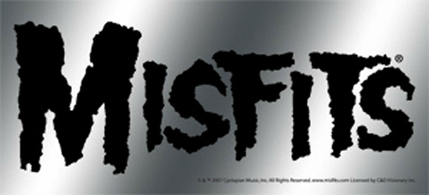 Licenses Products Misfits Logo Sticker, Chrome