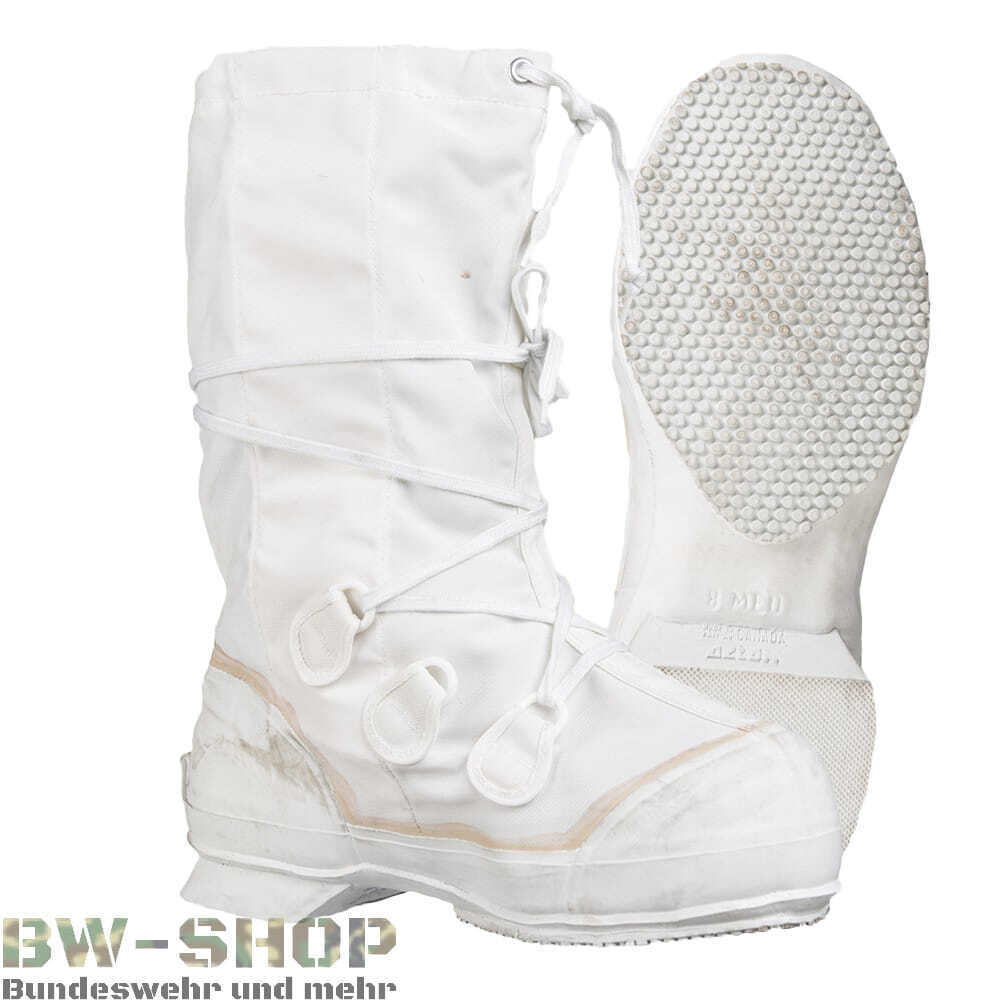 ORIGINAL CANAD. ARMY MUKLUK BOOTS BUNDESWEHR SNOW BOOTS BW OVERSHOES WHITE