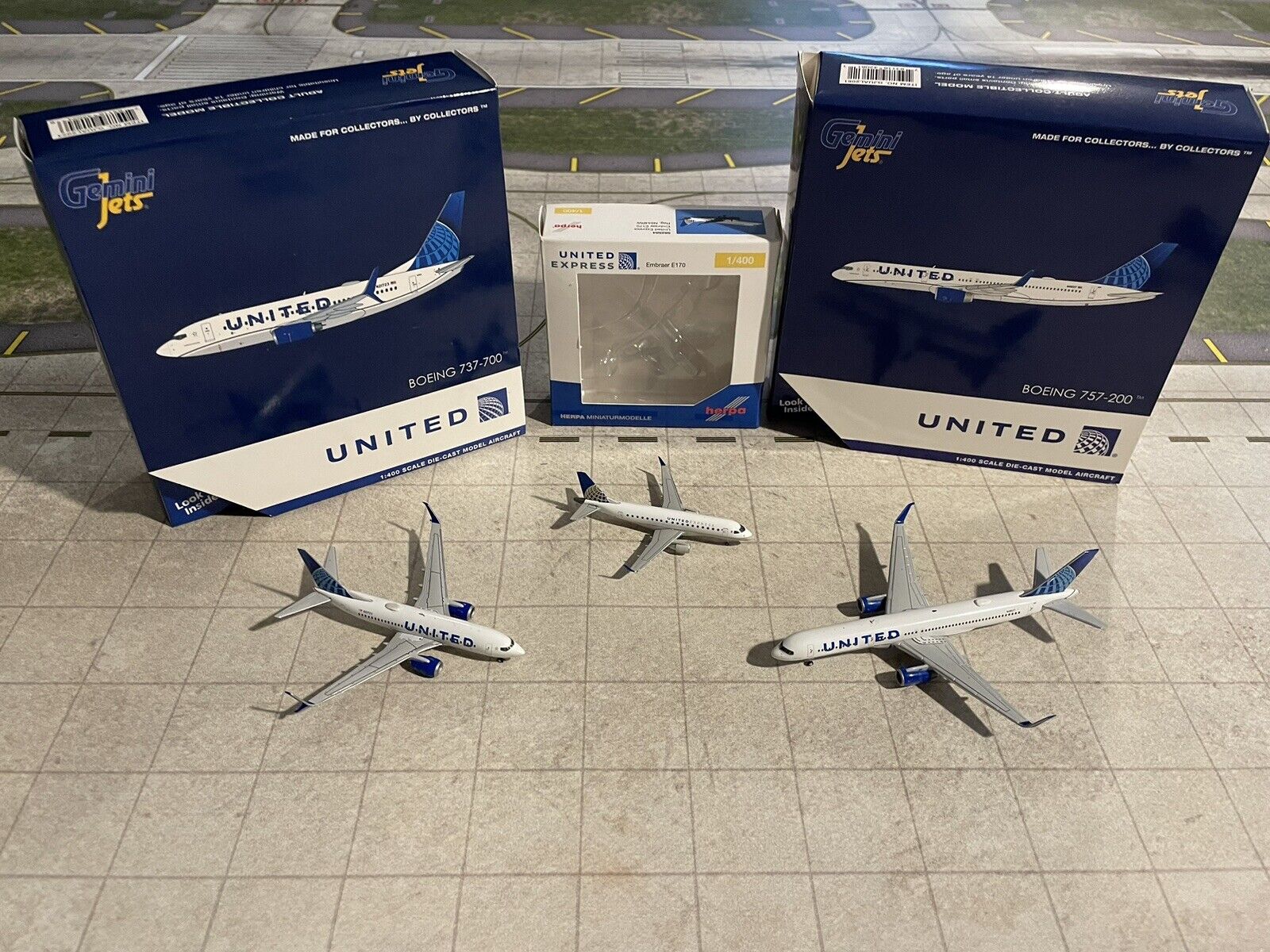 1:400 Gemini Jets United Airlines Lot Of 3