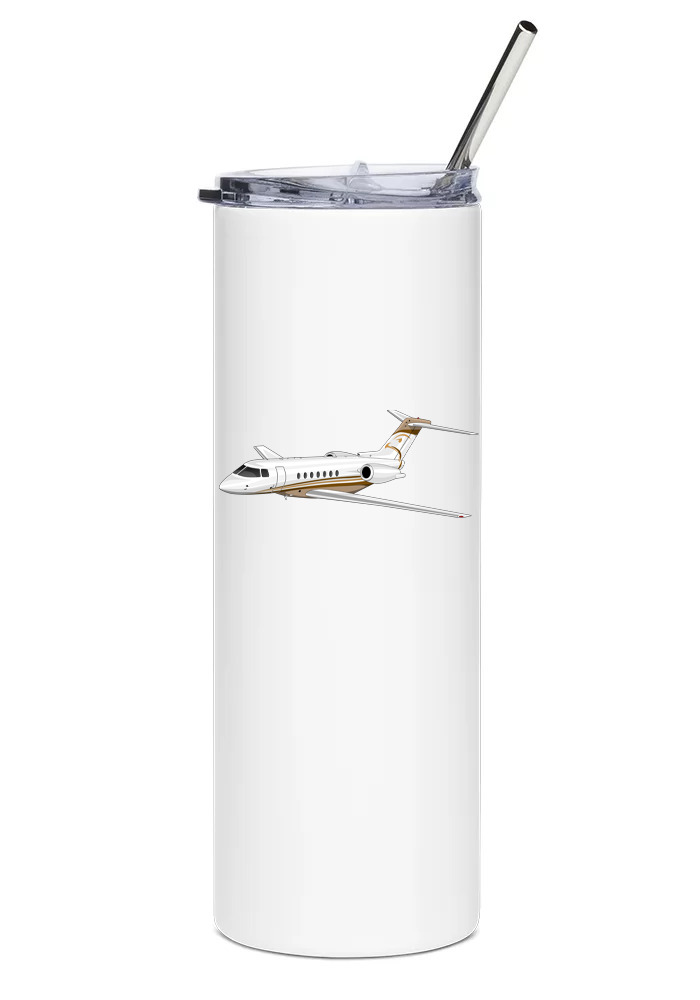 Hawker 4000 Stainless Steel Water Tumbler with straw - 20oz.