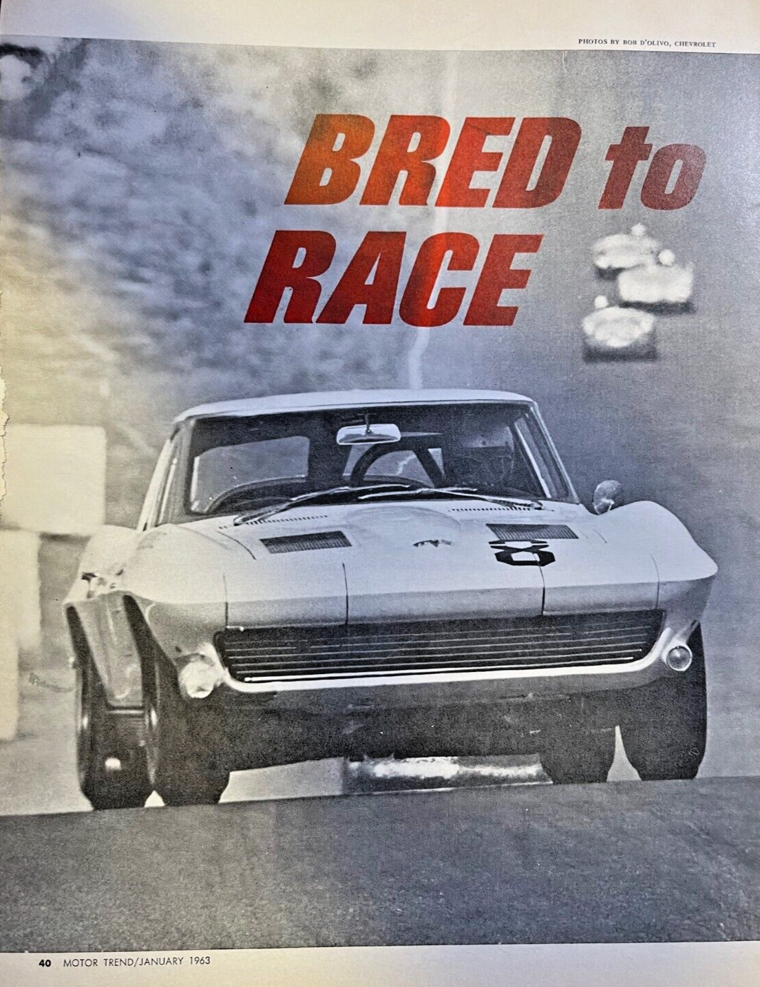 1963 Road Test Chevrolet Corvette Bred to Race