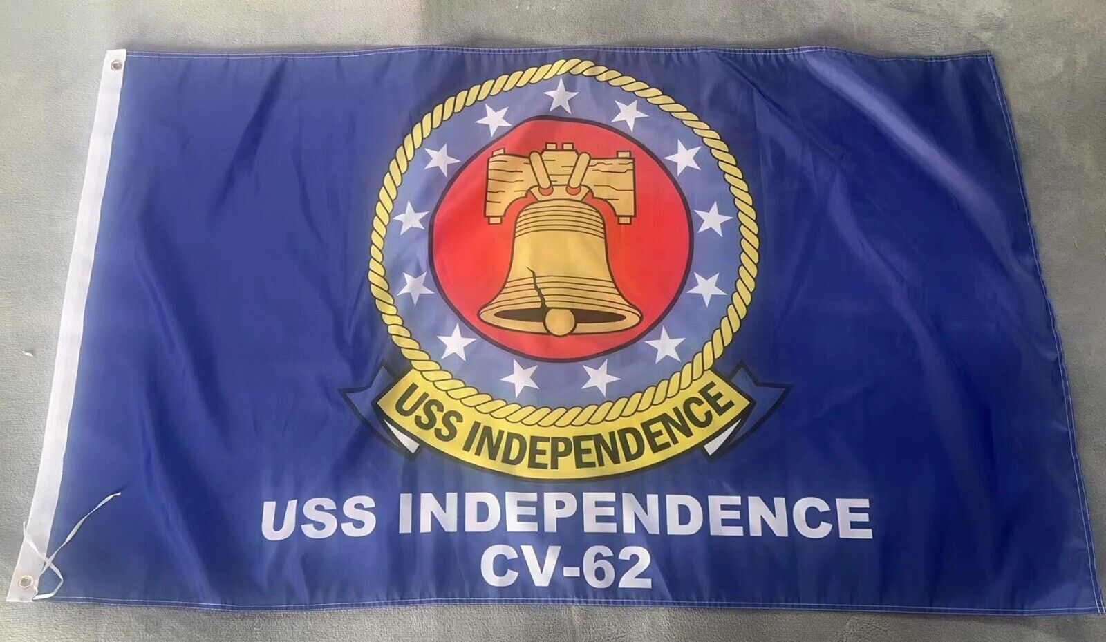USN U.S.S. Independence CV-62 3x5 ft Single-Sided Flag Banner