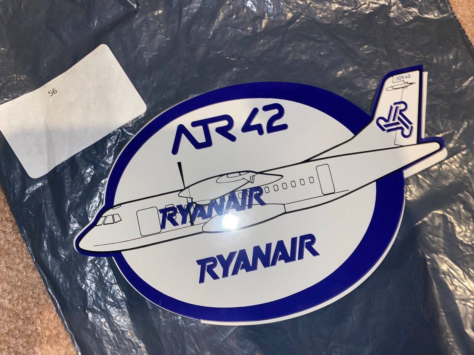 RYAN AIR ATR 42 UK IRELAND LAPTOP STICKER RARE AIRLINE ITEM NEW MINT