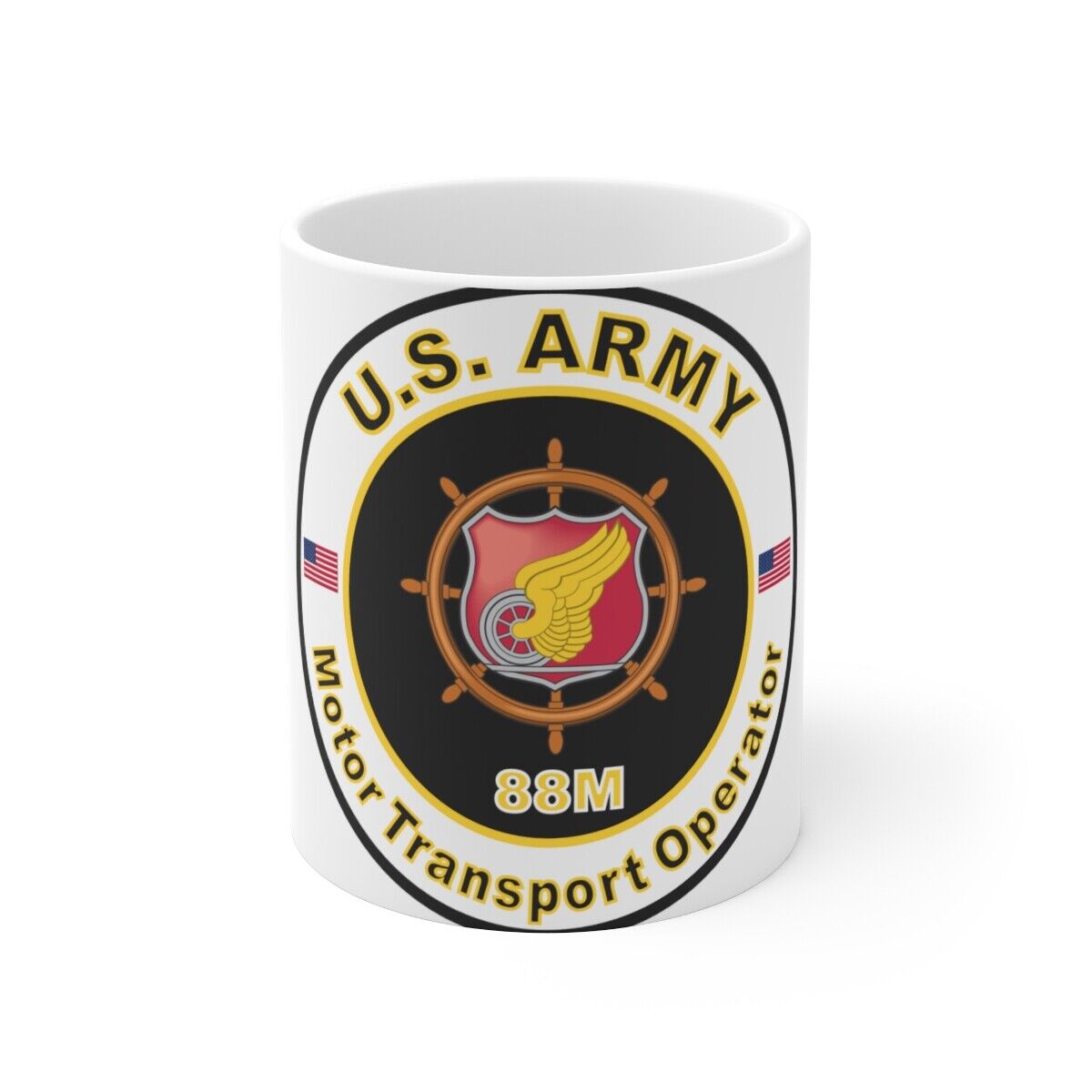 MOS 88M Motor Transport Operator (U.S. Army) White Coffee Cup 11oz