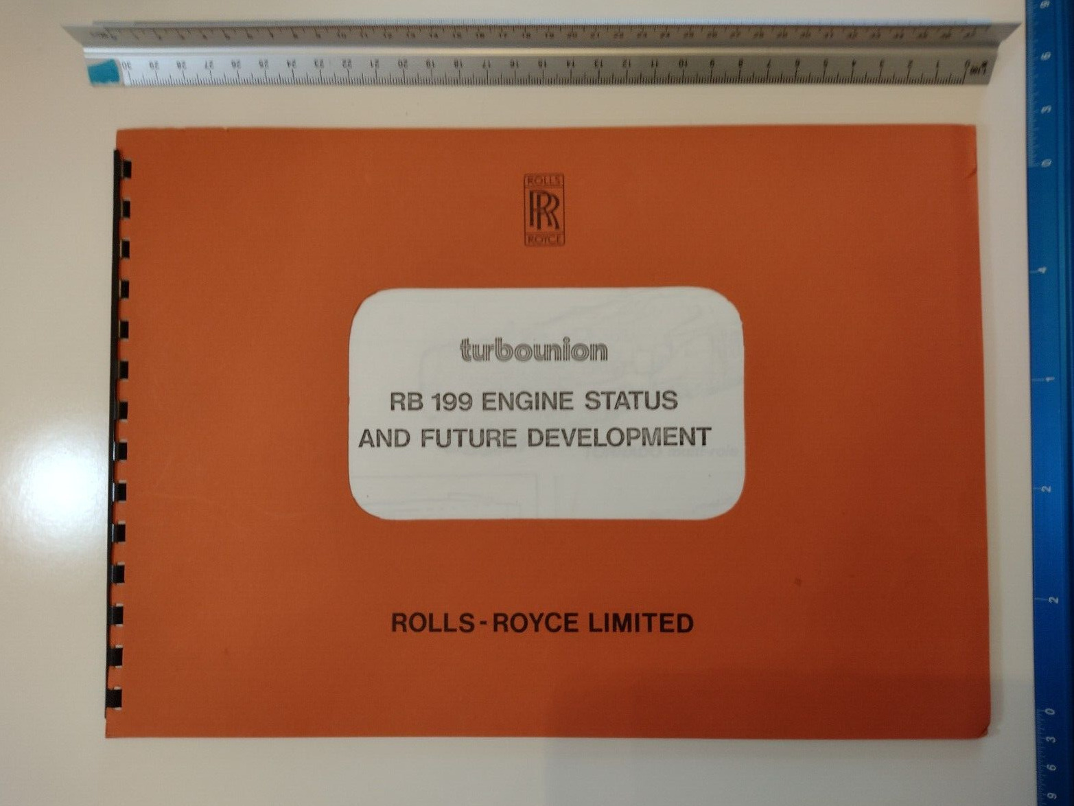RB 199 ENGINE TECHNICAL BROCHURE PANAVIA TORNADO ROLLS-ROYCE TURBOUNION original