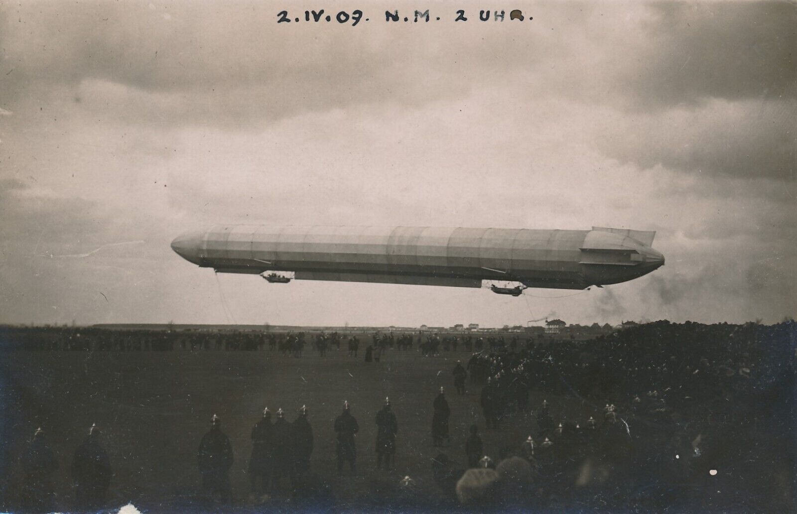 Photo Pk Airship Zeppelin 1909 X10