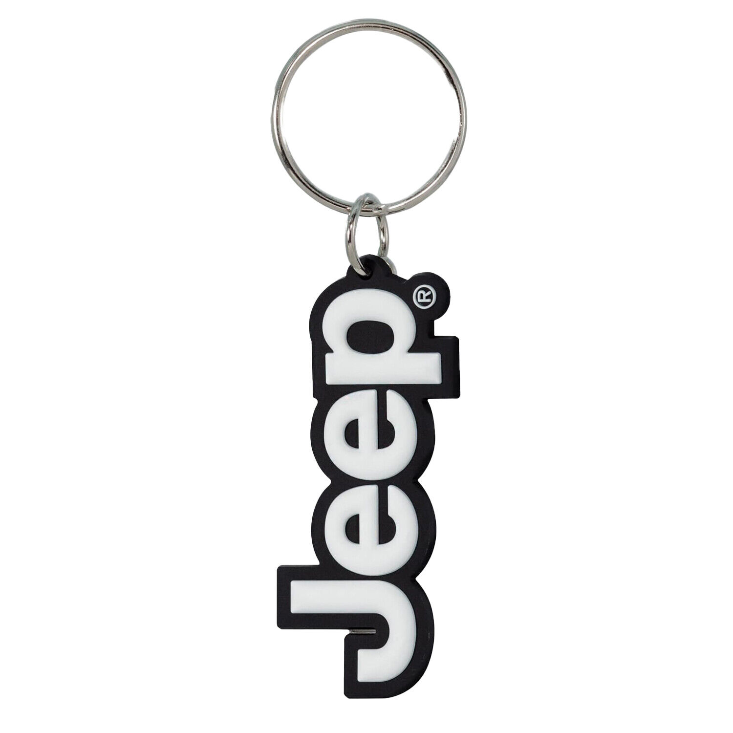 Plasticolor Jeep Keychain - Durable Rubber Key Chain with Iconic Jeep Logo