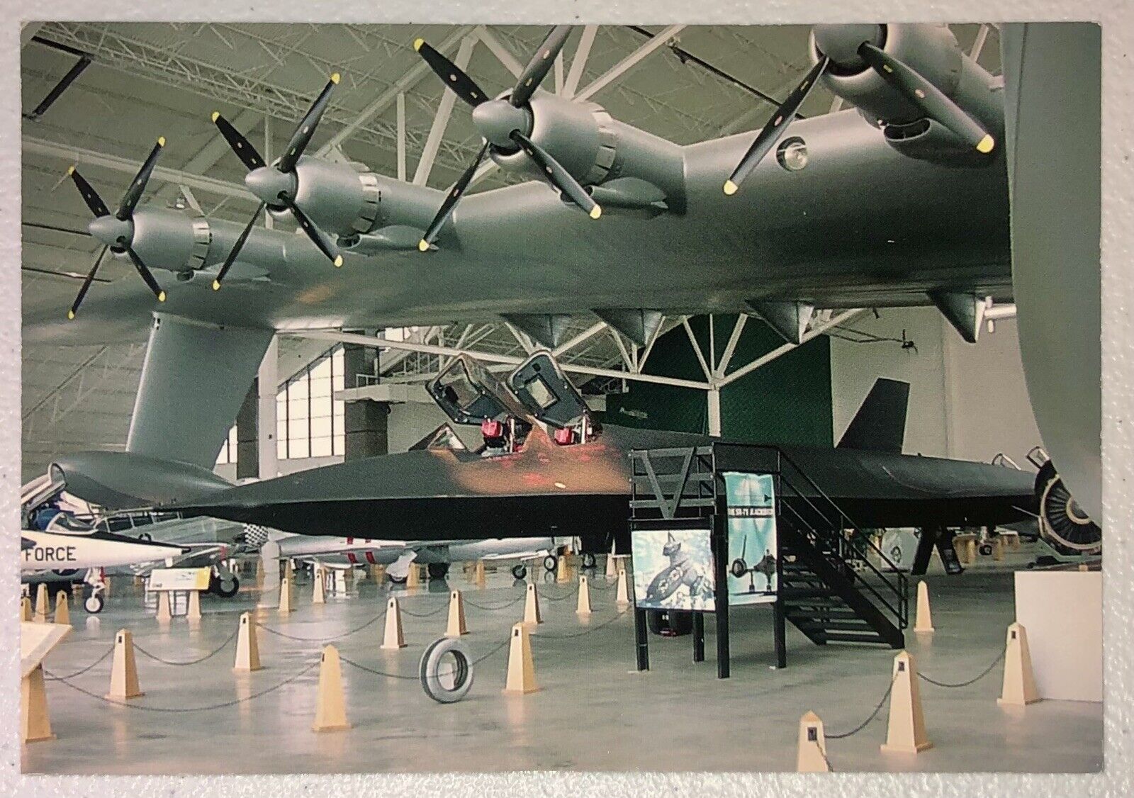 Postcard Lockheed SR-71A Blackbird on Display Evergreen Aviation Museum Oregon