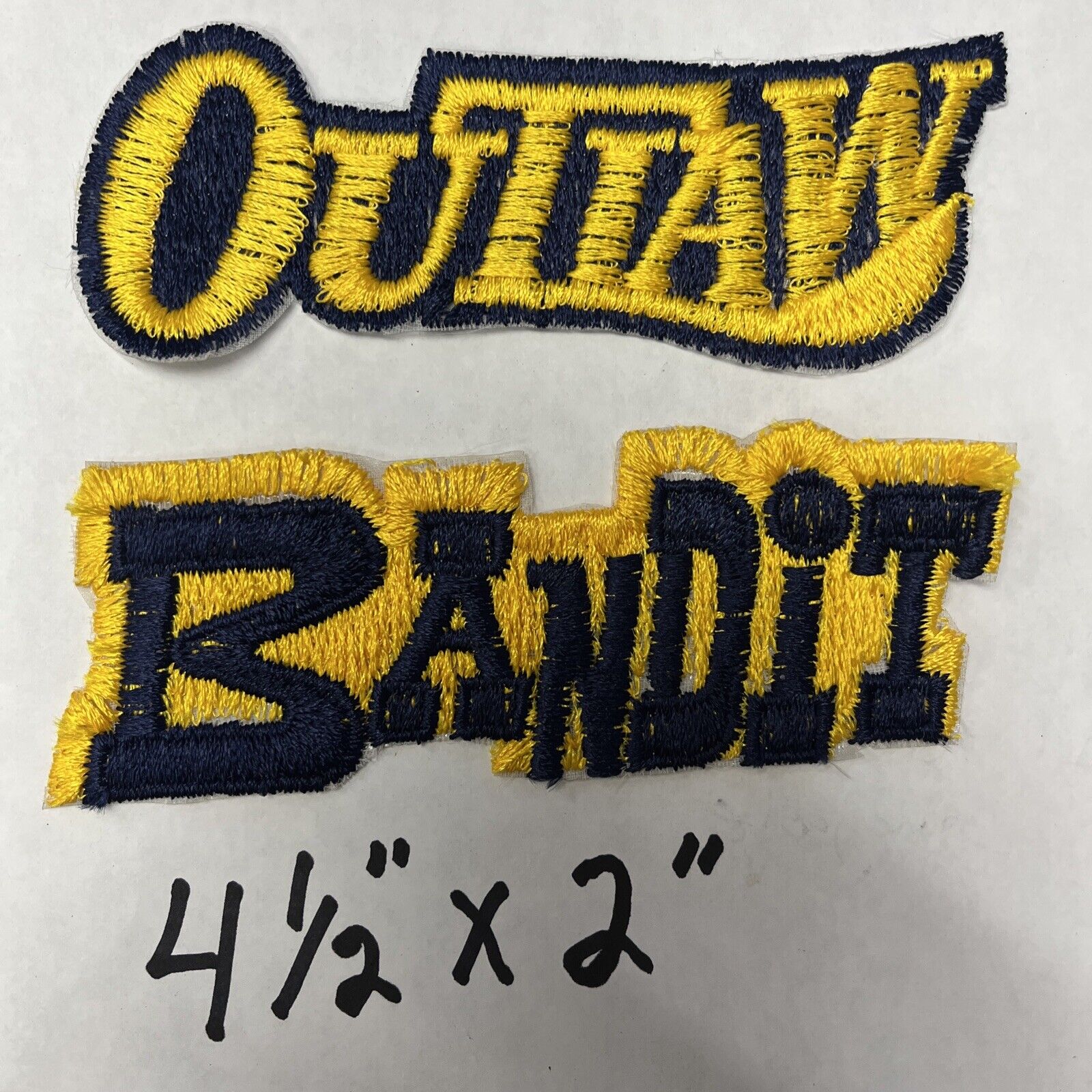 NEW Vintage Outlaw or Bandit patch buy 1 or buy Both Over 25 Yrs Old
