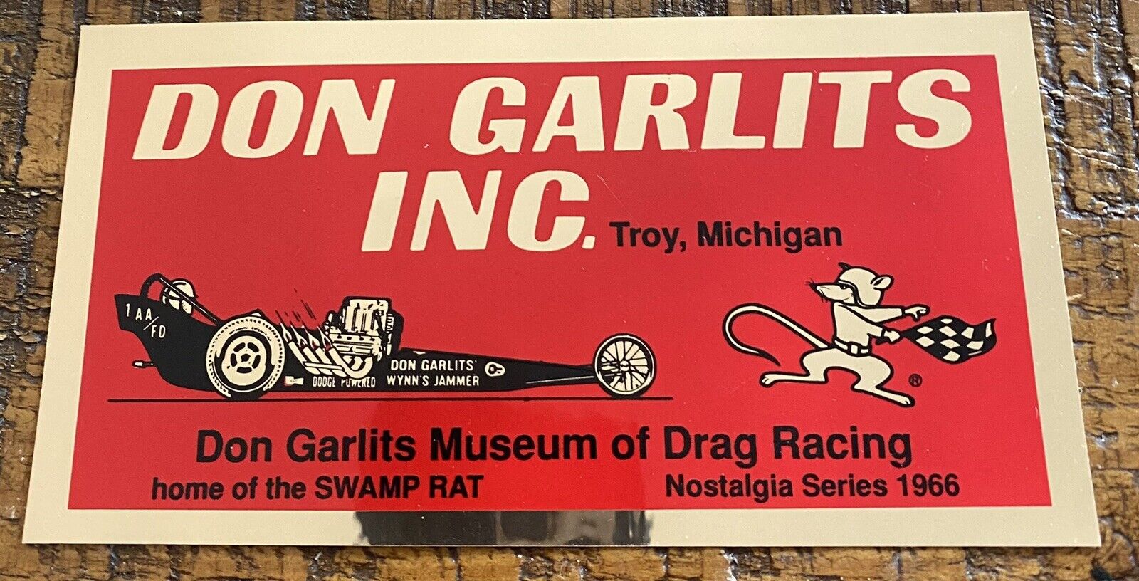 Vintage Nhra Drag Racing Sticker Don Garlics