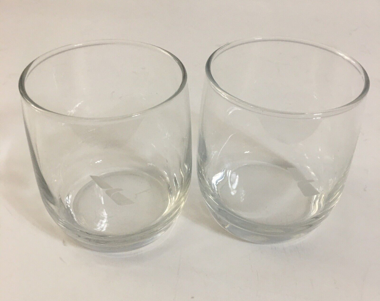 2 AMERICAN AIRLINES FIRST CLASS COCKTAIL GLASSES