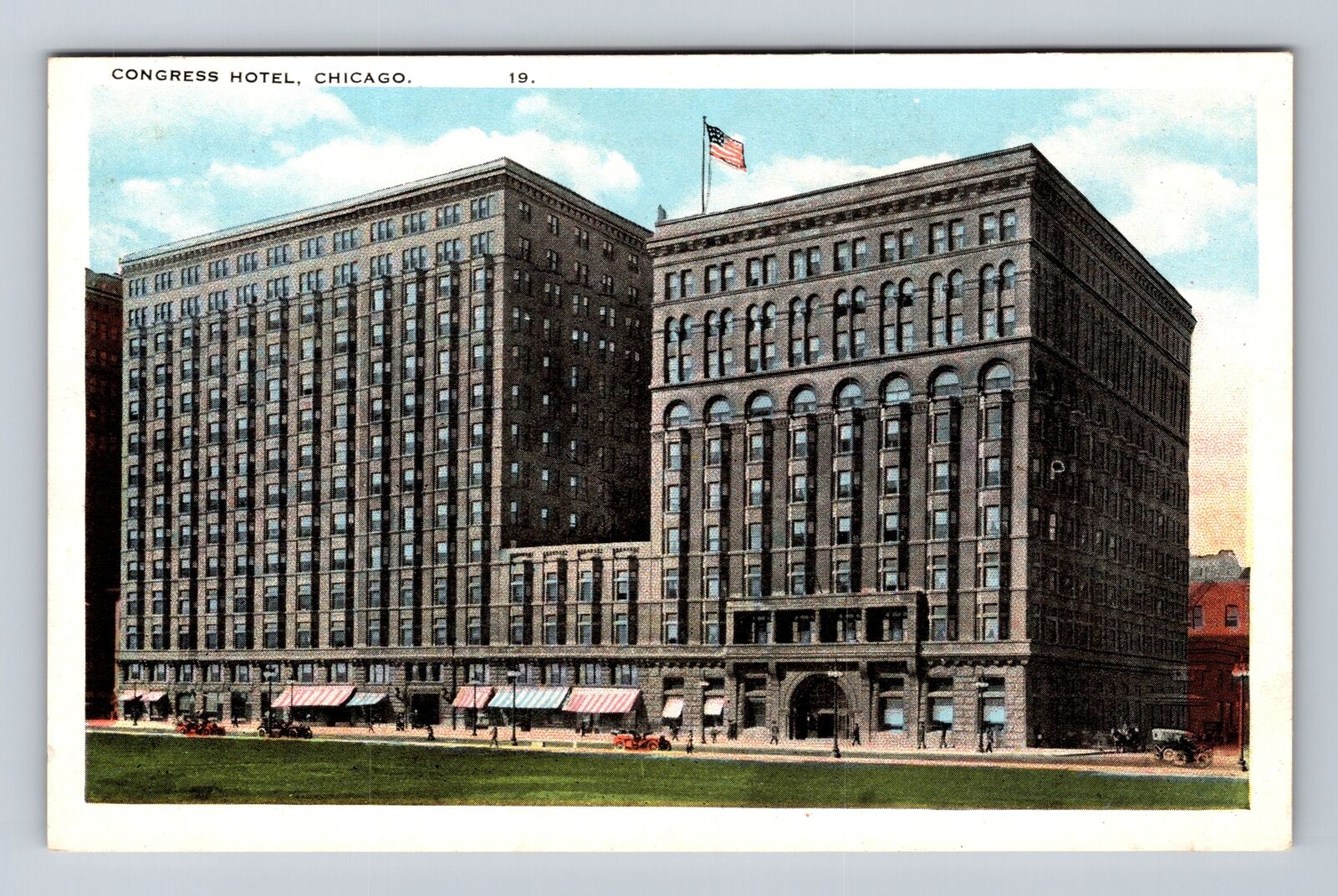Chicago IL-Illinois, Congress Hotel, Advertising, Antique Vintage Postcard