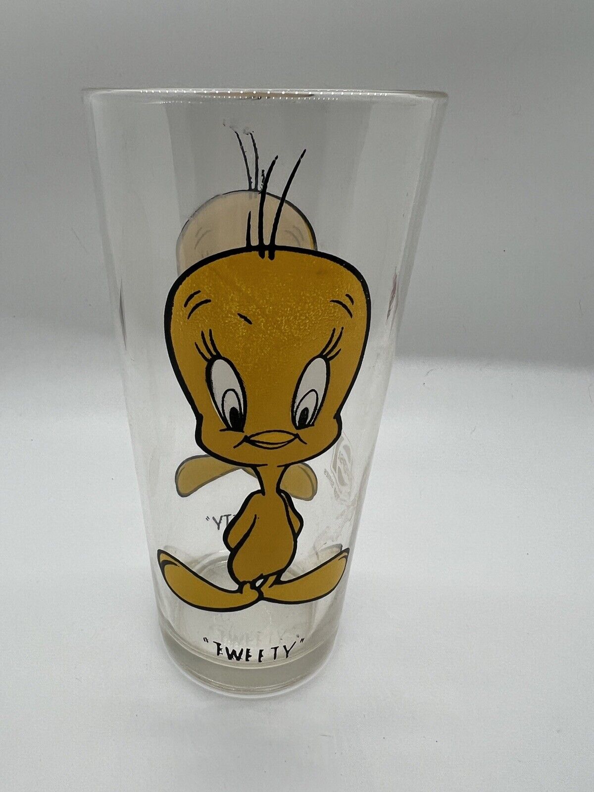 Vintage 1973 Warner Bros Looney Tunes Pepsi Collector Glass Tweety Bird