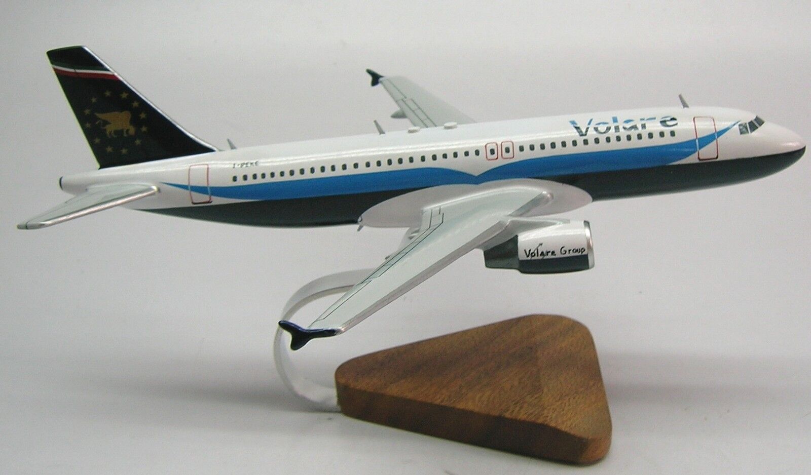 Airbus A-320 Volare Airplane Wood Model Replica Large 
