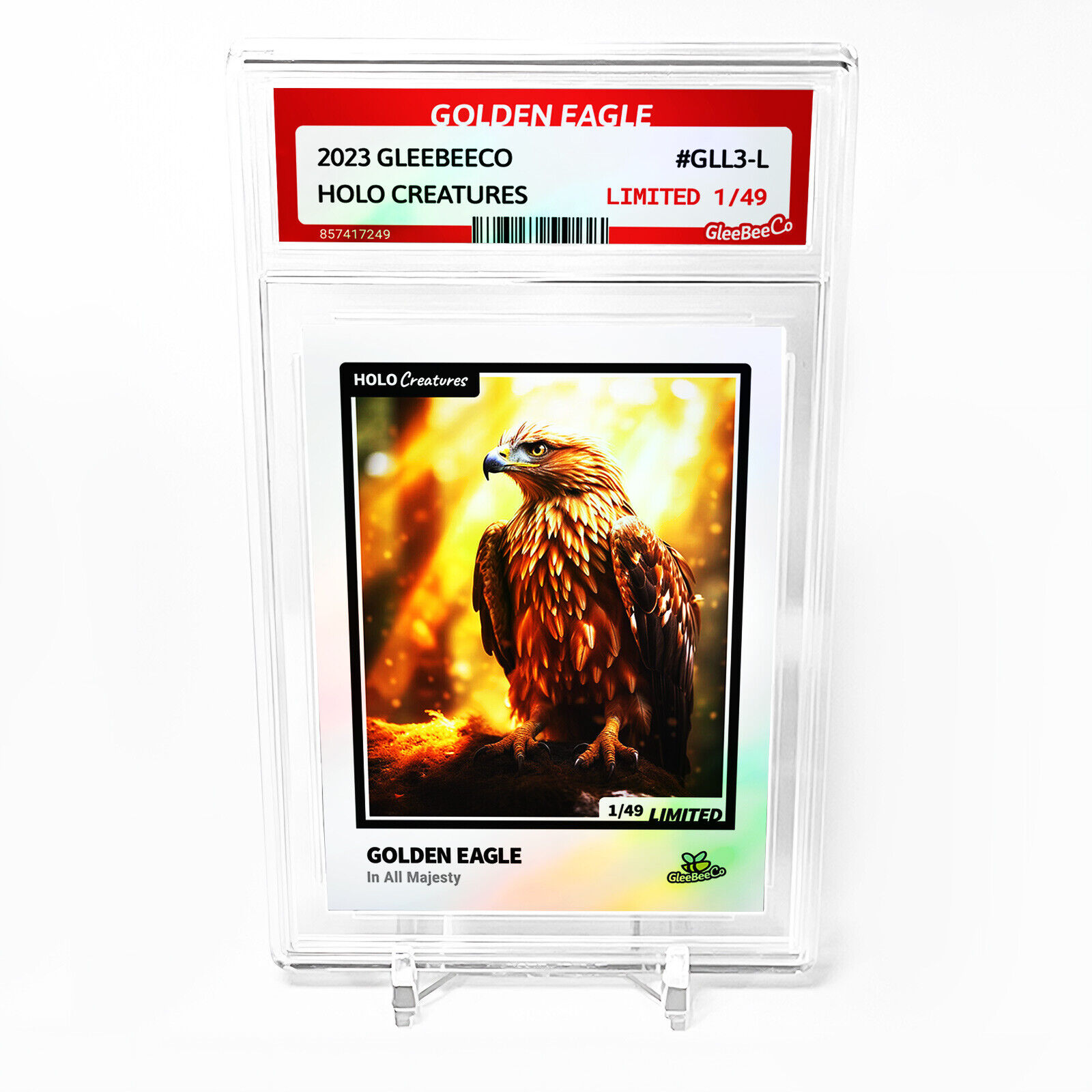 GOLDEN EAGLE Card GleeBeeCo Holo Creatures In All Majesty #GLL3-L Limited to /49