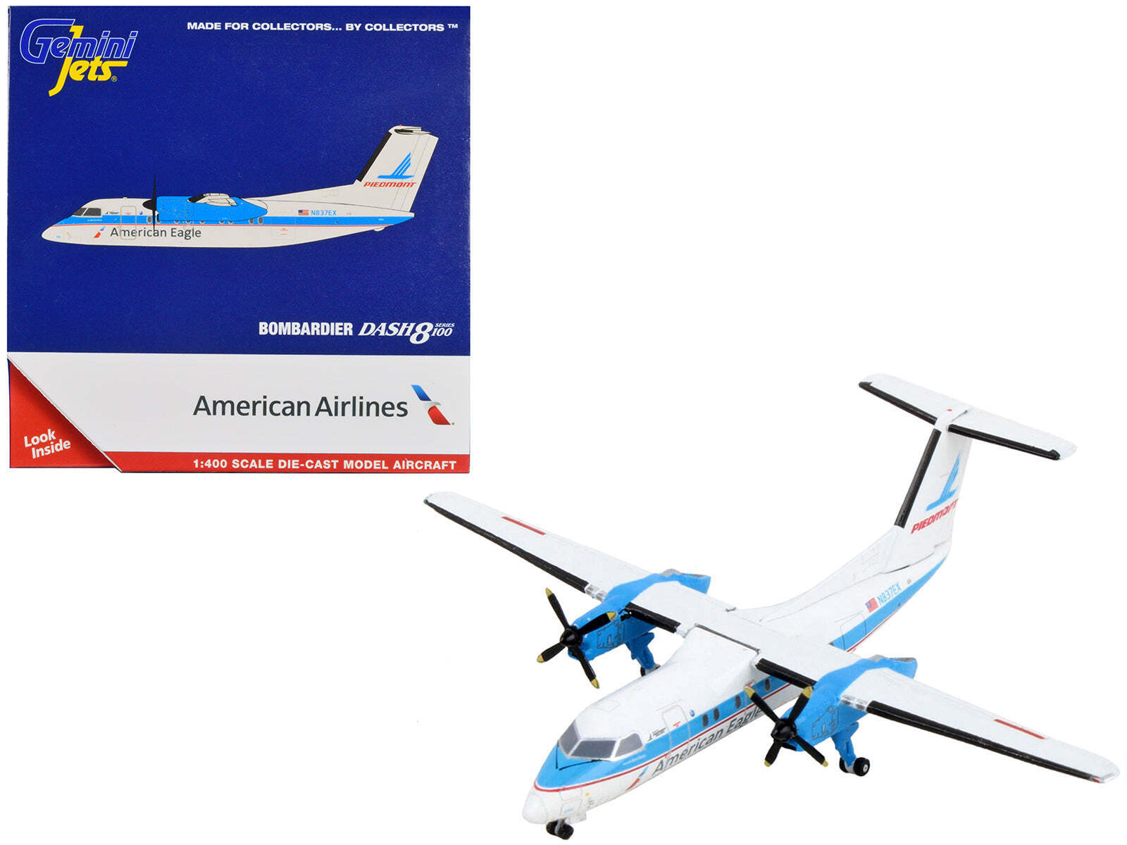 Bombardier Dash -100 Commercial Airlines - Eagle 1/400 Diecast Model Airplane