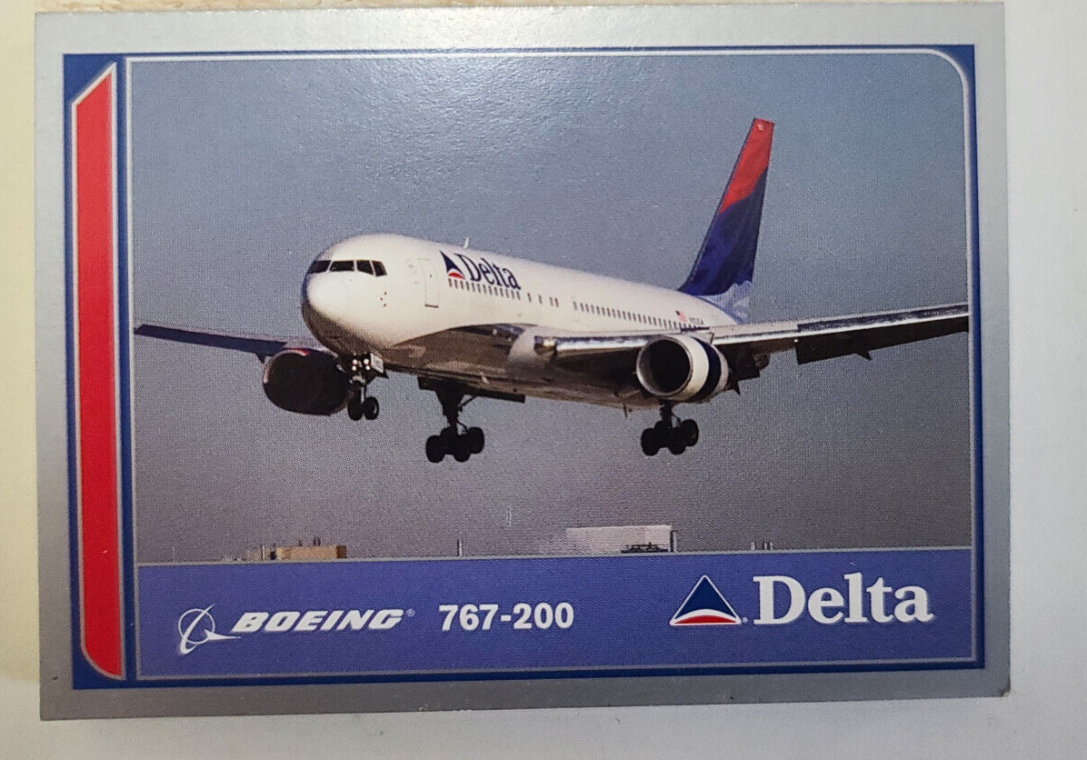 2003 Delta Air Lines #7 Boeing 767-200 Aircraft Trading Card  LAST ONE  DAL