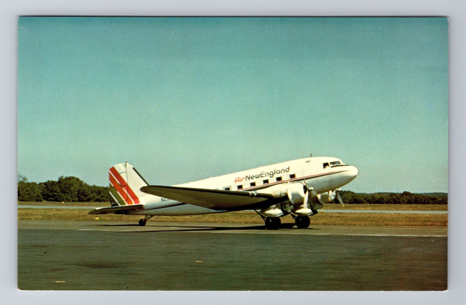 Air New England, Douglas DC-3 Vintage Souvenir Postcard