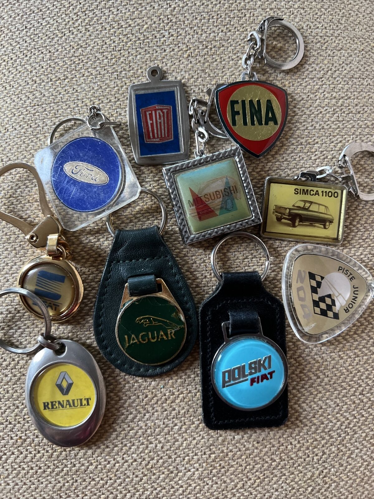 Vintage Keychain Set Automobile Car Some Rare Or Hard To Find 10
